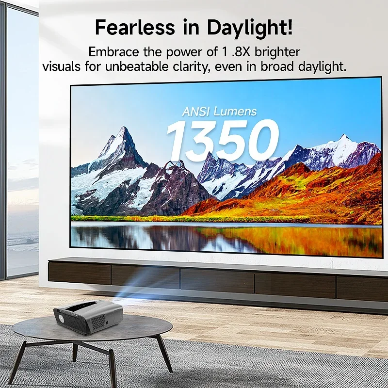 2026 4K Smart Projektor Android 9.0 5G WIFI LED Video Full HD 1080P LED Heimkino Projektor Autofokus 4K Projektoren