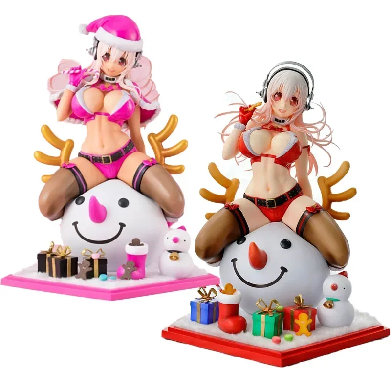 

In Stock Original Genuine VERTEX Wonder Festival 2018 SUPER SONICO Christmas Ver 1/7 PVC Action Anime Figure Model Toys Gift