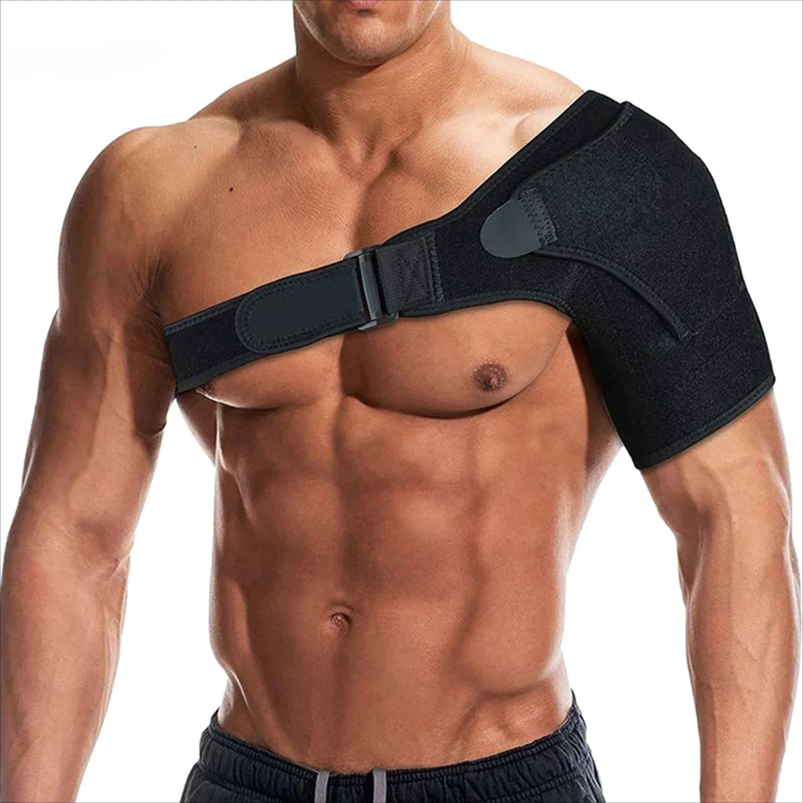 Shoulder Braces Physical Therapy Recovery rotator cuff for Men Adjustable Fit Sleeve Wrap sleeve Fits Left and Right Arm