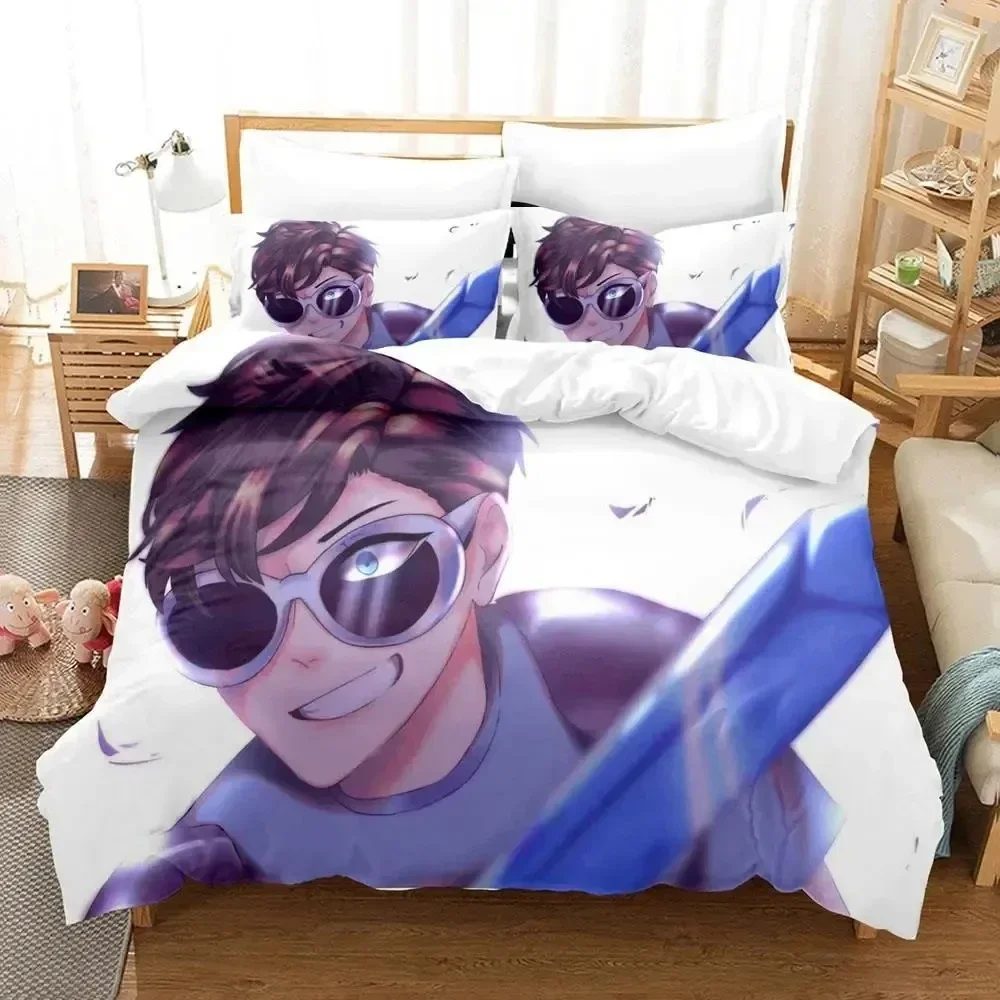 

Cartoon GeorgeNotFound Bedding Set Duvet Cover Bed Set Quilt Cover Pillowcase Comforter king Queen Size Boys Adult Bedding Set02