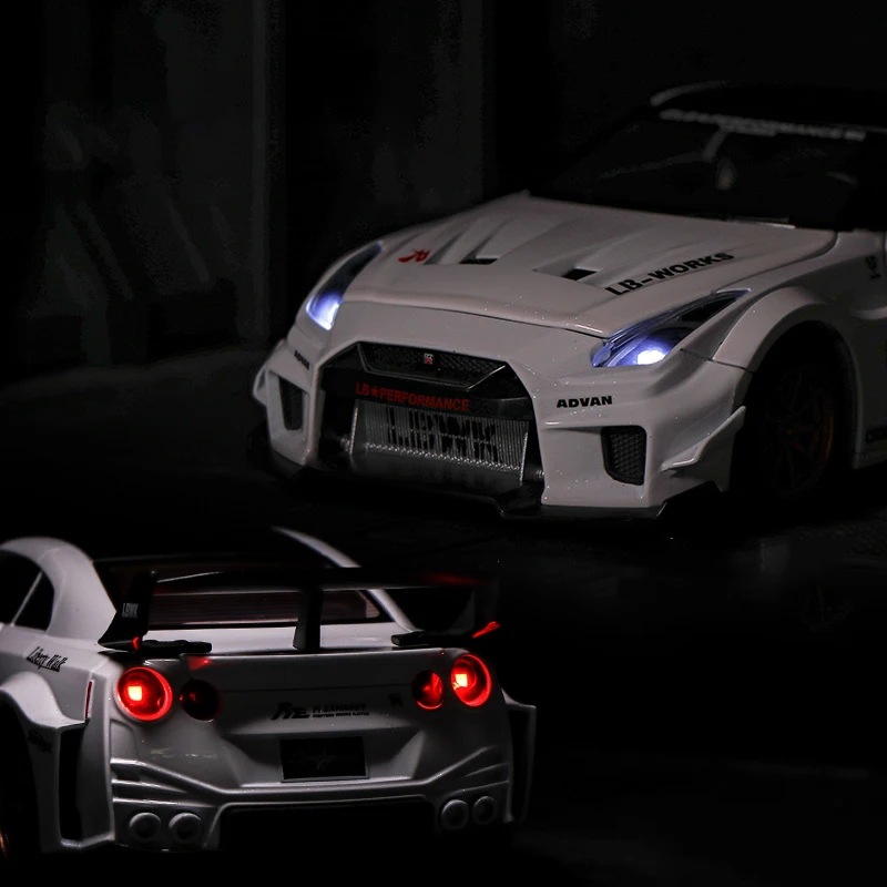 1:24 Nissan GTR CSR2 Skyline Ares Diecasts & Toy Vehicles Metal Toy Car Model High Simulation Pull Back Collection Toys