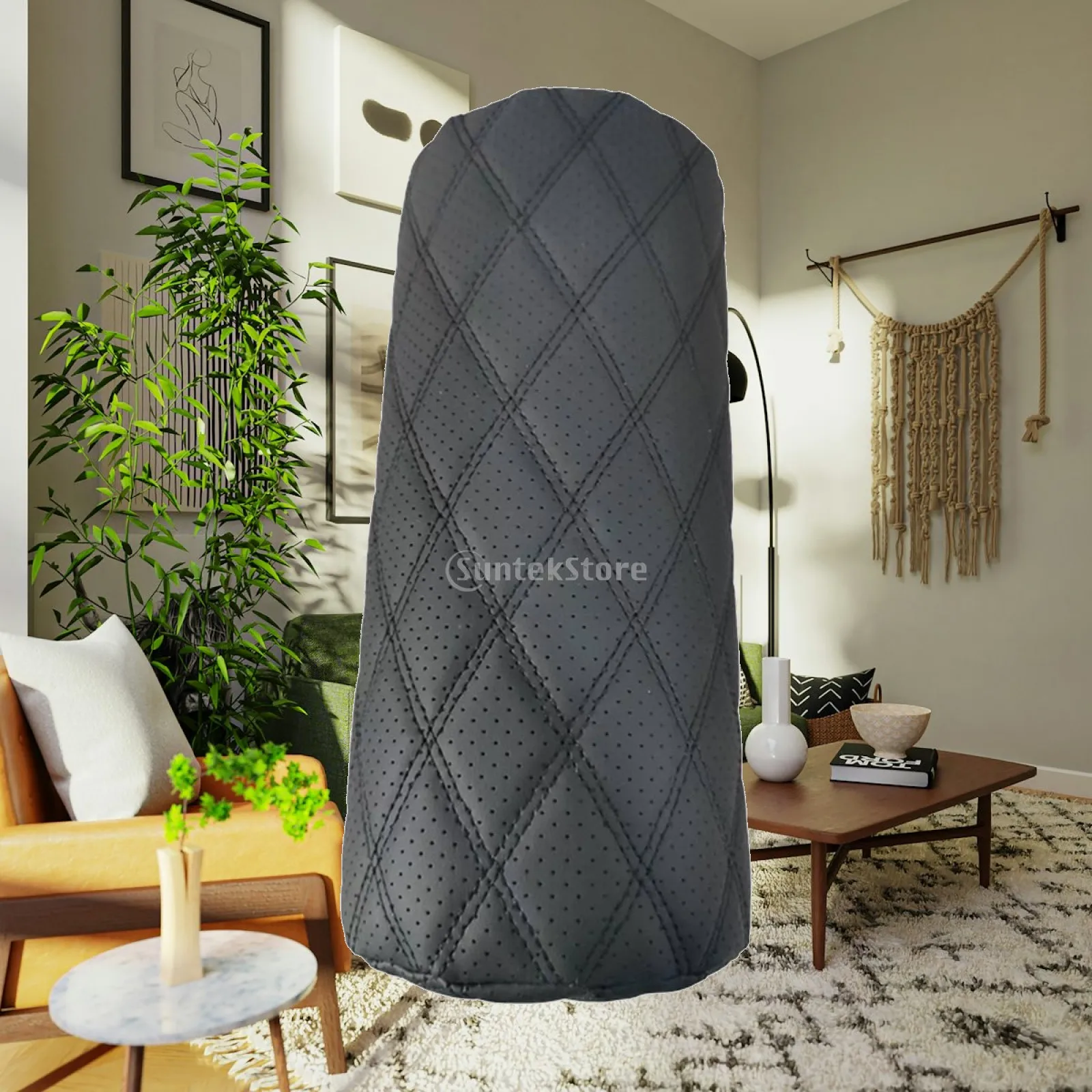 Portable Car Neck Pillow for Cervical Spine Support Memory Foam Leather Headrest Cushion for Comfortable Journey Ride