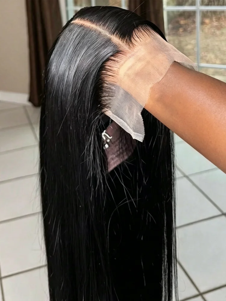 

40 Inch 250% Density 13x6 Lace Front Wigs Human Hair Straight 13x4 Glueless Wig HD Transparent Human Hair Lace Front Wigs Pre Plucked With Baby Hair Lace Front Wigs For Women