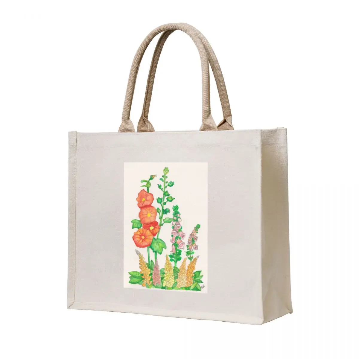 

Foxgloves, hollyhocks, and lupines Tote Bag tote bag men's great bag Big women tote bags cloth bags