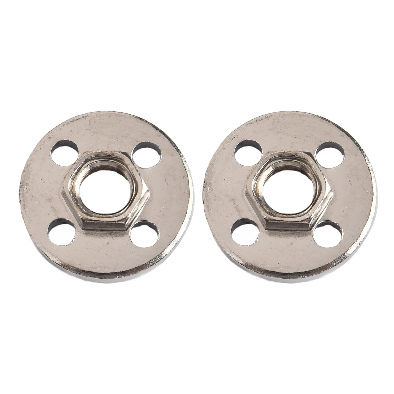 

Platen Cover Pressure Plate Precision Thread Silver 2pcs Angle Grinder Fitting Tool Four-hole Hexagon Nut Metal Power Tools