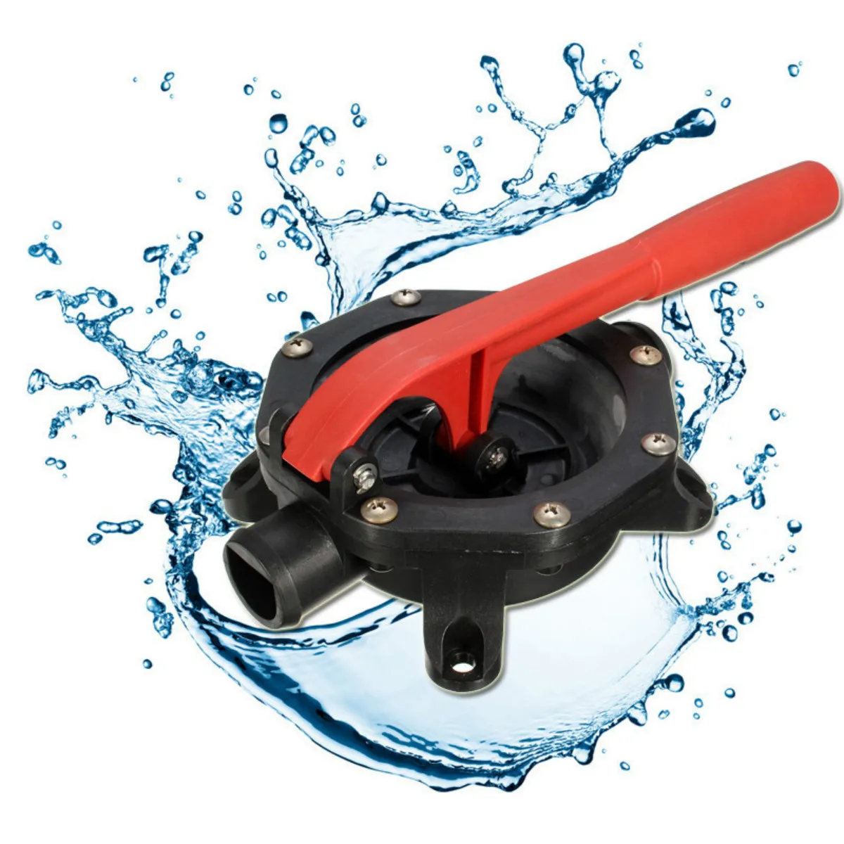 720GPH Easy Install Durable Self Priming Diaphragm Maintenance Plastic Marine Boat Bilge Water Transfer Manual Pump Hand Tools