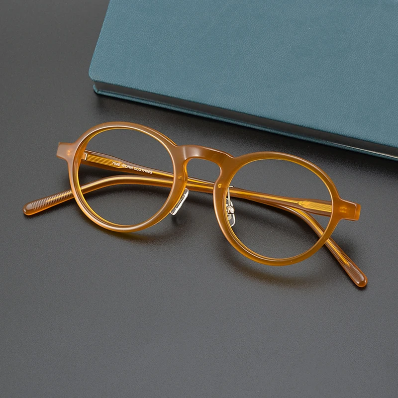 High Quality Vintage EyeGlasses Frames Optical Round frog Eyeglass Frames Women Men Reading Myopia Prescription Eyeglasses