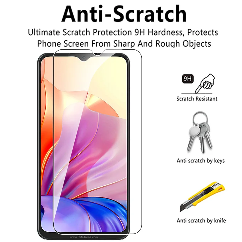 2pcs full cover screen protectors tempered glass for blackview oscal c80 c 80 bv7100 bl8800 smartphone clear protective films