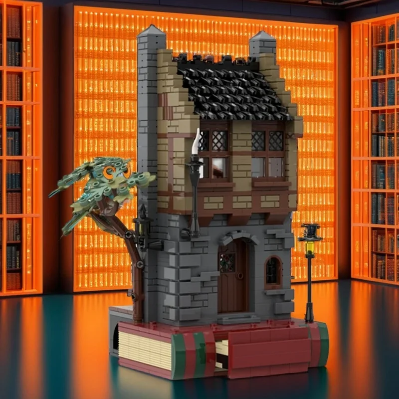 885pcs MOC Books Story Books Carol Model Toys Building Blocks Architecture Christmas Gift Assemble Birthday Collection Display