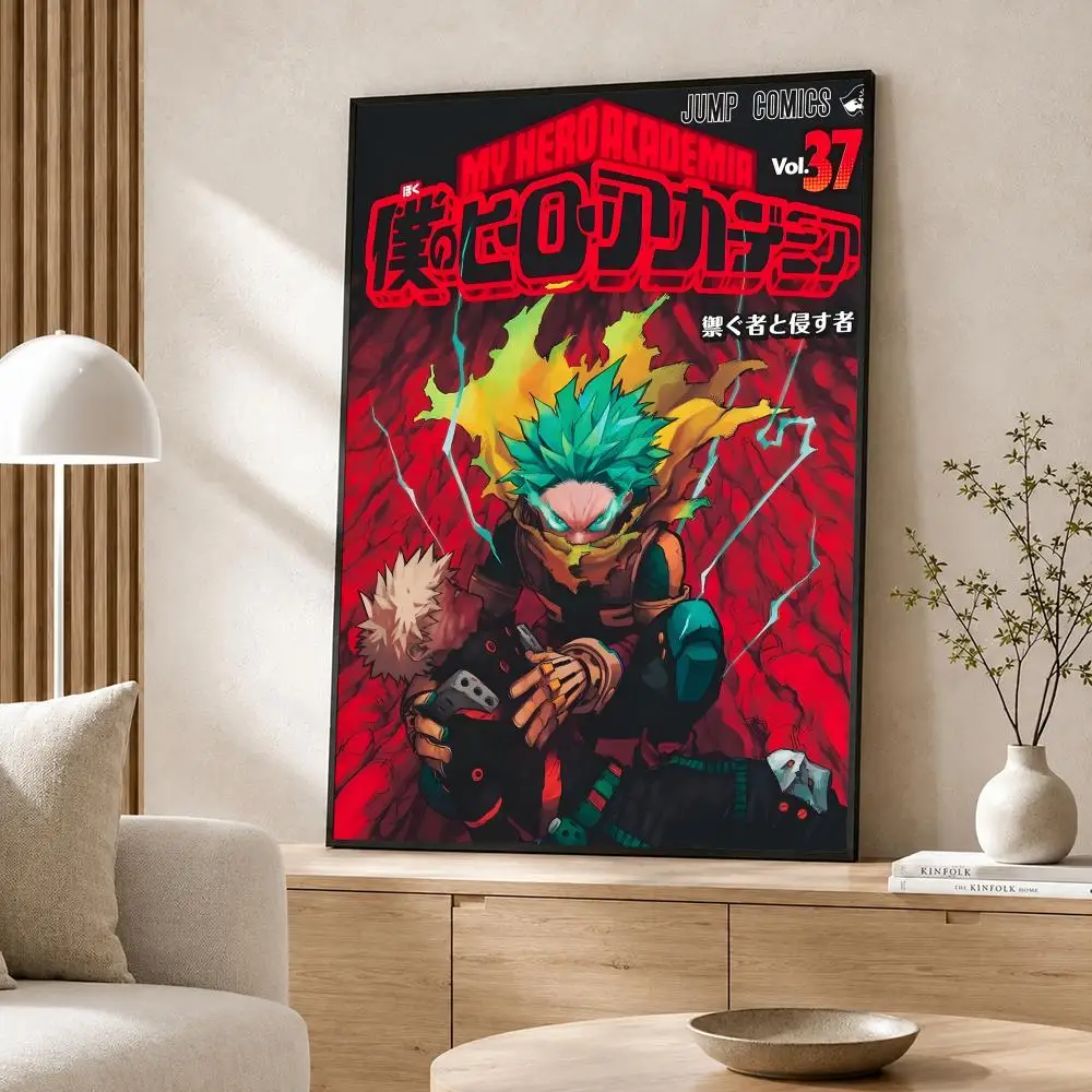 Anime My Hero Academia Poster Poster-Wandaufkleber, wasserfest, selbstklebend, HD-Kunst, Schlafzimmer, Bar, Dekoration – Detail 14