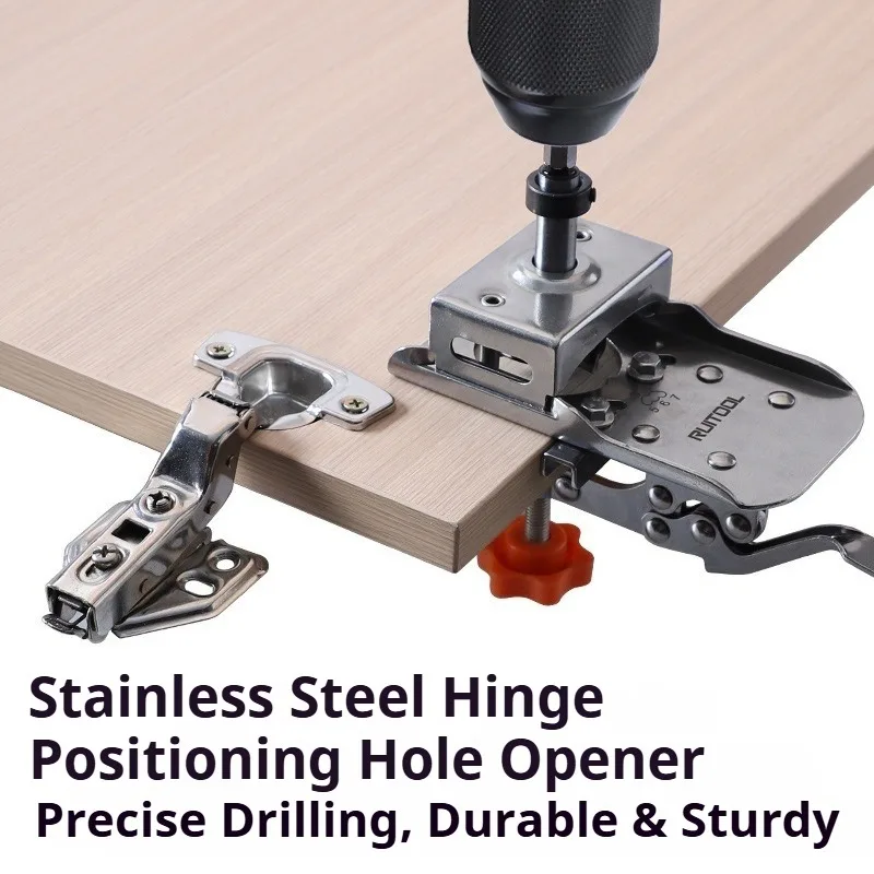 Stainless Steel Drilling Tools Professional Carpentry Electric Drill Jig Multifunctional Woodworking Power Tool Accessories