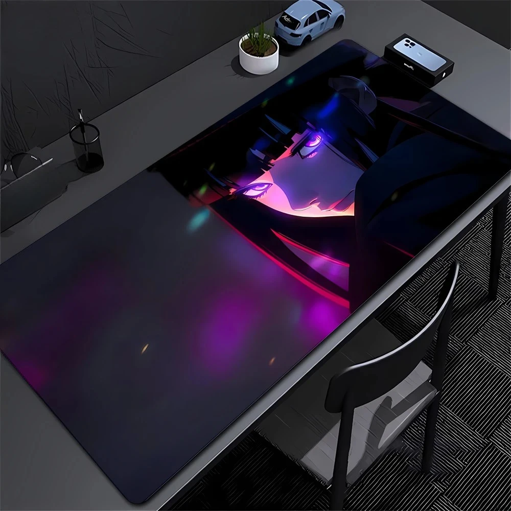 New Anime Girl Purple Cute Mouse Pad XXL Laptop Gamer Keyboard Leather Computer Kawaii Desk Mat Non-slip Large Mouse Pad 90x45m