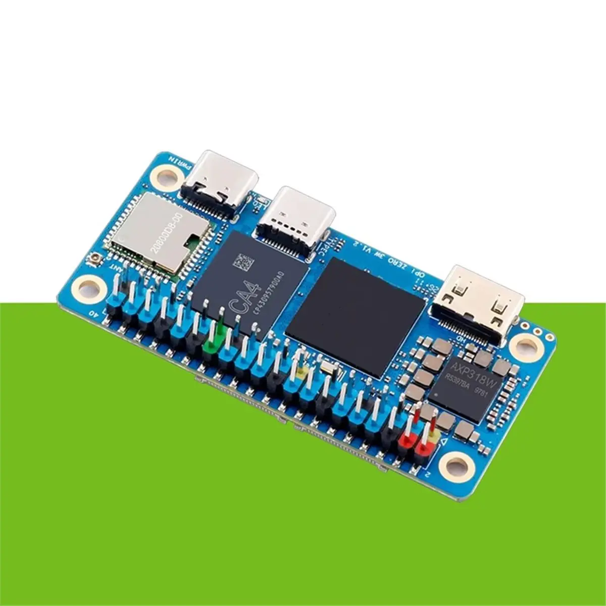 TCE For Zero 3W Development Board with Cooling Fan Allwinner A733 Soc 3Tops NPU PCle 3.0 WIFI6 BT5.4 (4GB RAM )