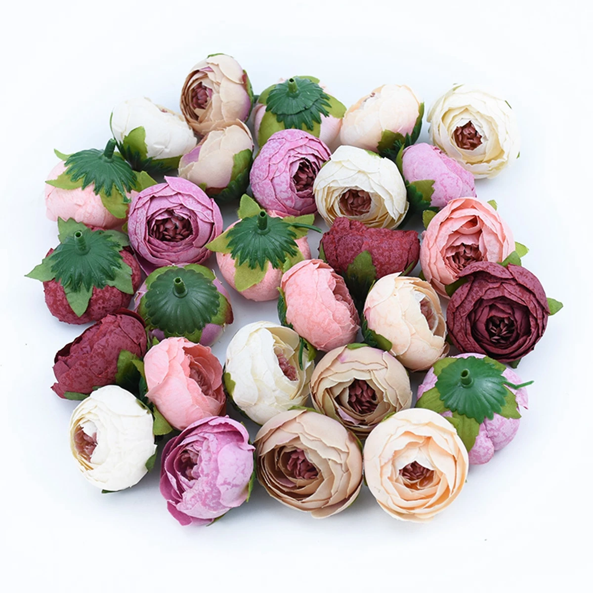100PCS Seide Tee Rosen Knospe Künstliche Blumen Diy Geschenke Candy Box Weihnachten Dekorationen Hausgarten Hochzeit Urlaub Liefert