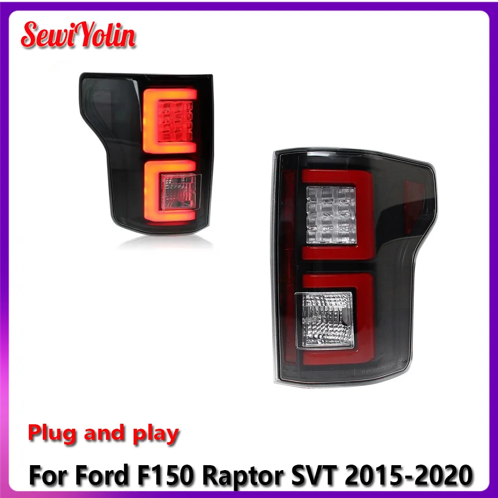 

Автомобильные светодиодные задние фонари, аксессуары для Ford F150 Raptor SVT 2015-2020, автоматический задний противотуманный фонарь DRL, стоп-сигнал поворота Plug and Play
