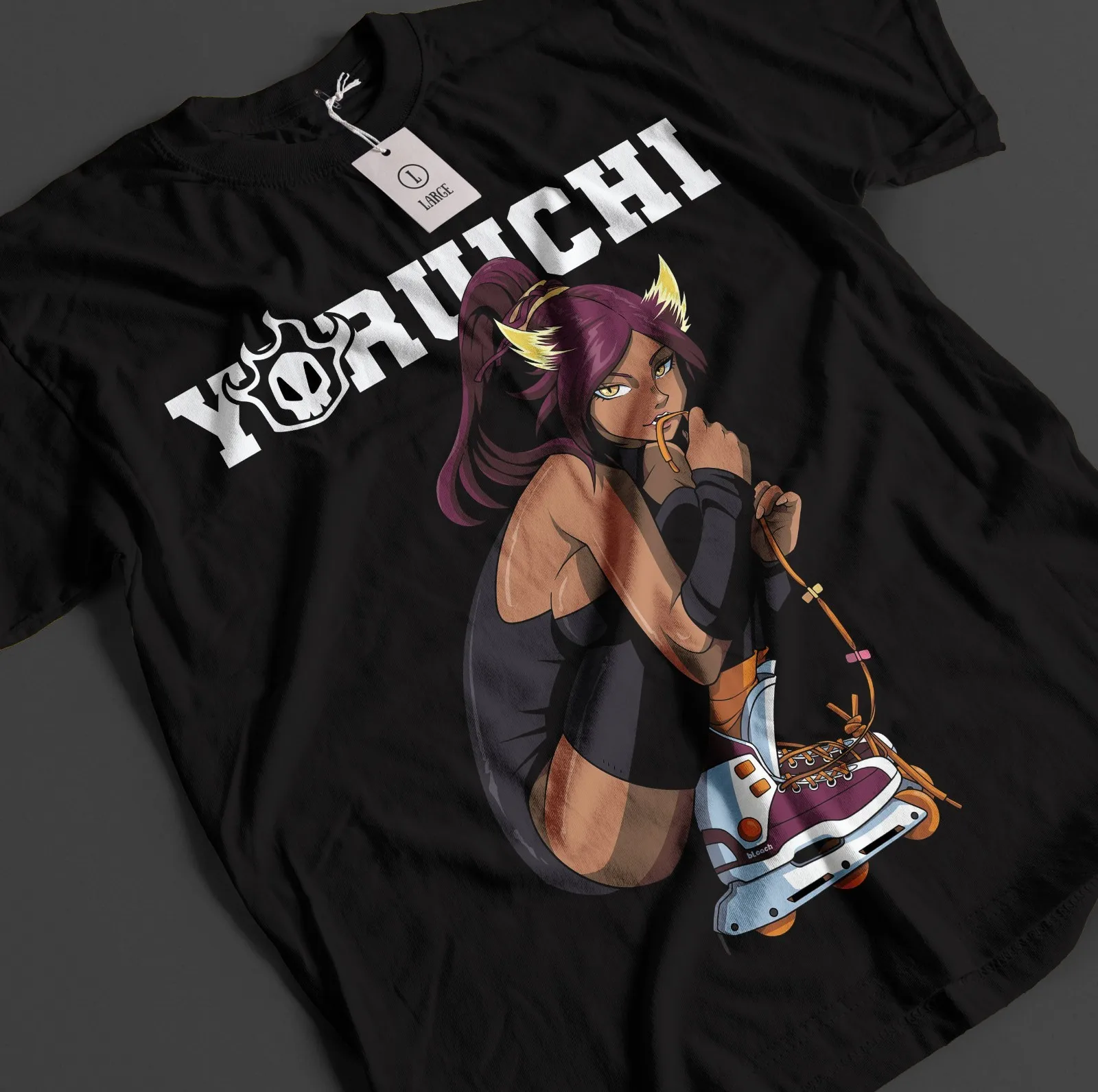 Bleach Anime Shirt Yoruichi Tshirt Ichigo Bankai T-Shirt Aizen Zaraki Unisex Tee