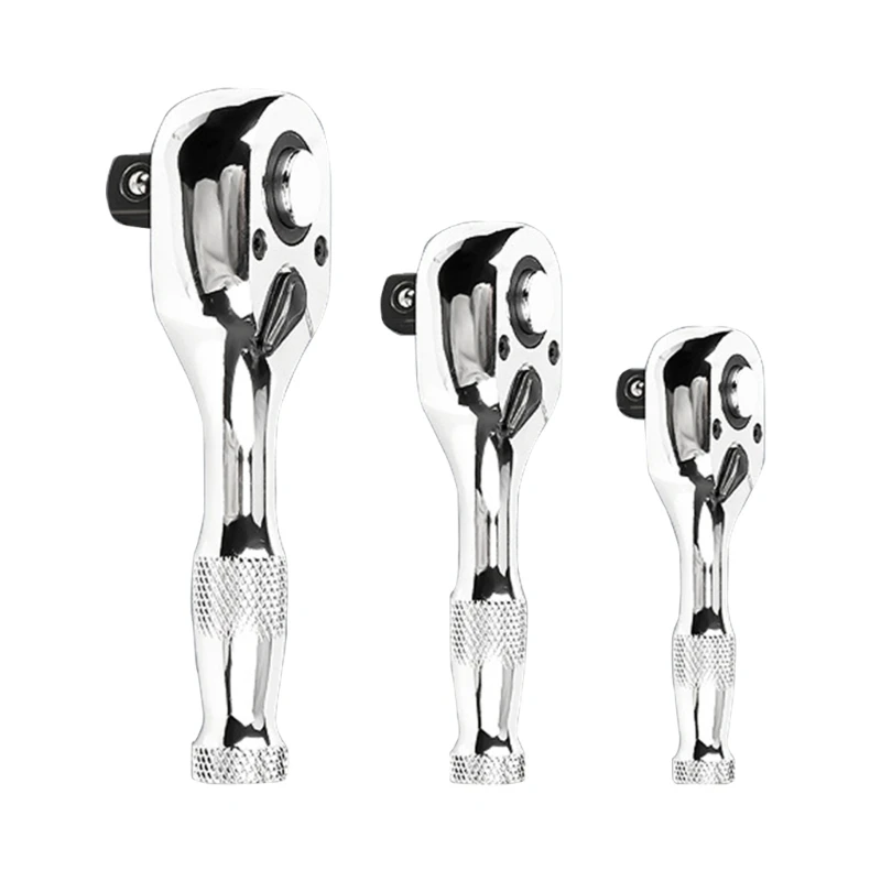 Bộ 3 Cờ Lê Ổ Cắm Stubbys 72 Răng 1/4" 3/8" Ổ Cắm Ổ Cắm Cờ Lê Thiết Kế Nhanh & Đảo Chiều KXRE