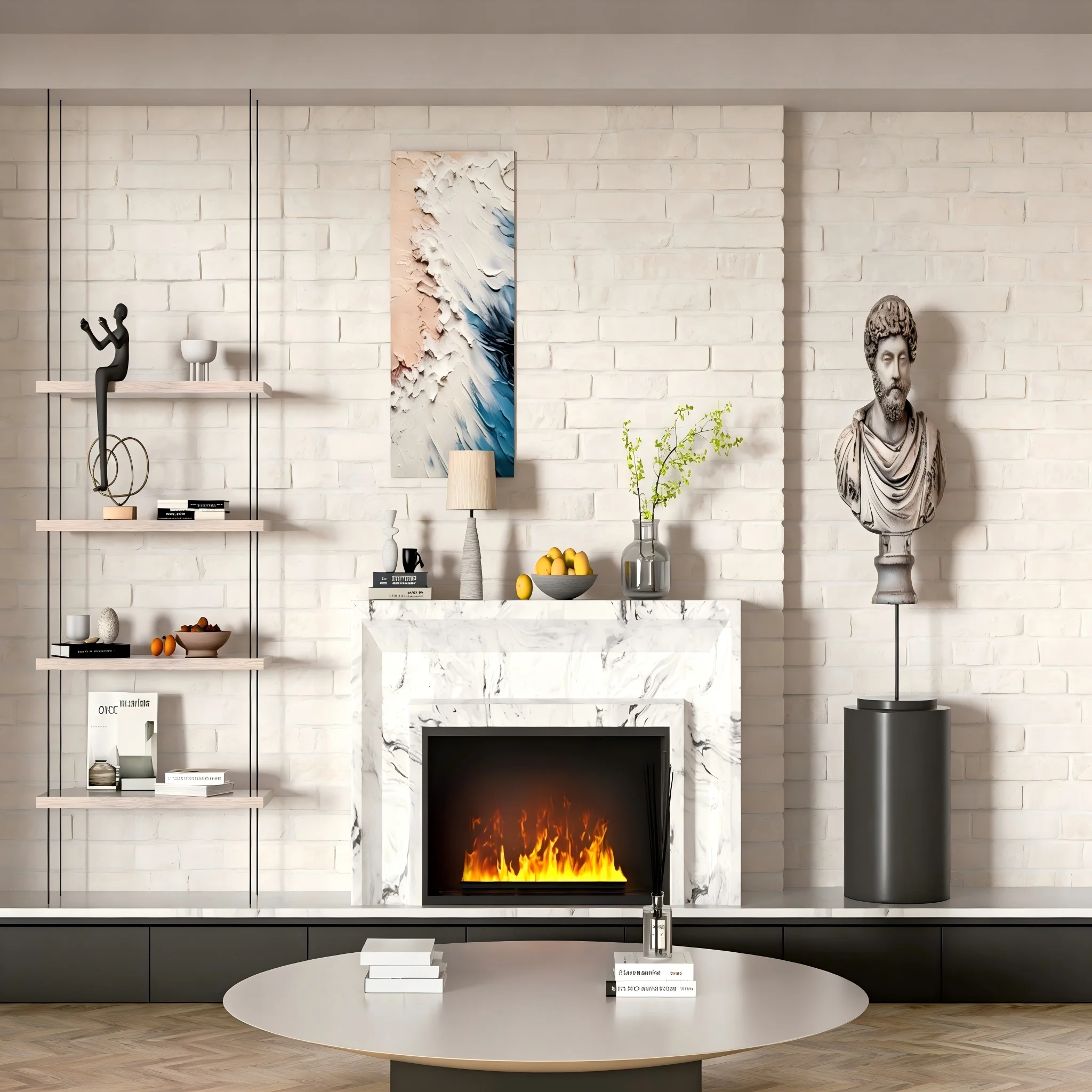 Inno-Fire  60 Inch   3d Optimyst Electrical Fireplace 3d Water Steam Electric Fireplace