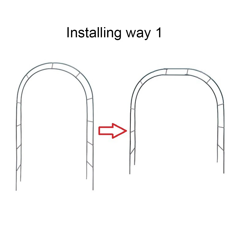 Imagem -04 - Diy Estrada Chumbo Arco Quadro para o Casamento Evento de Negócios Pano de Fundo Ferro Ofício Vegetal Uva Flor Escalada Treliça 240cm 200cm 185cm