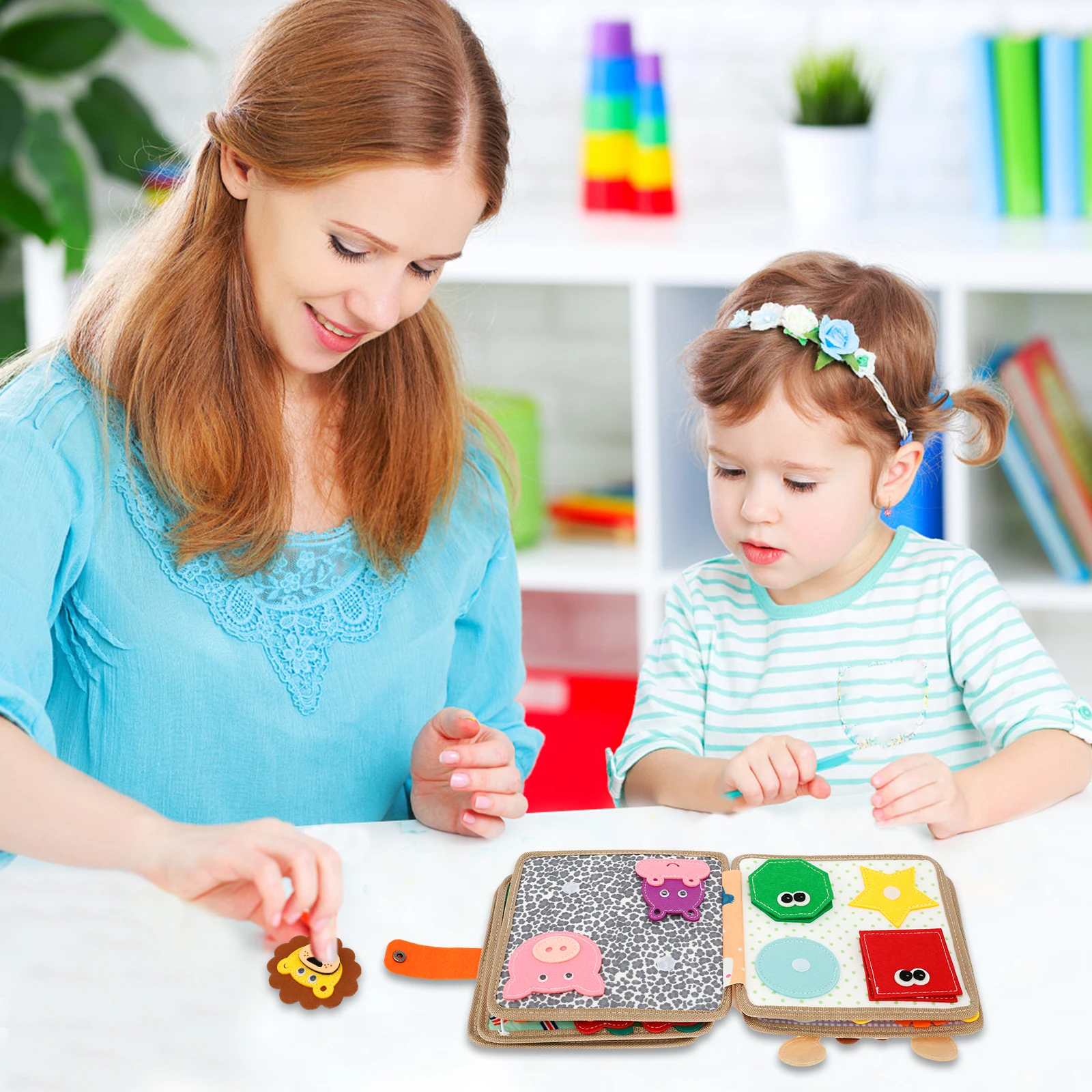 

Мягкие детские фетровые книги, обучающие сенсорные игрушки, сенсорные книги с животными, интерактивные тихие книги для раннего развития, многоразовая фетровая книга