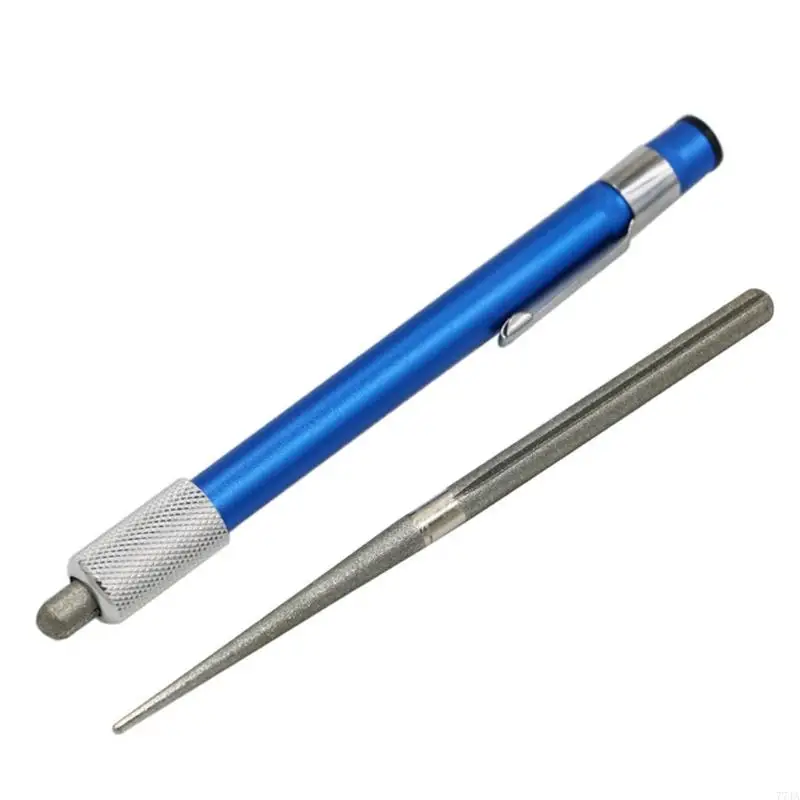 77Ja 2in1 messlijper diamant pen -vormige slijper zak slijpstang voor vishaken Serrations darmhaak keuken