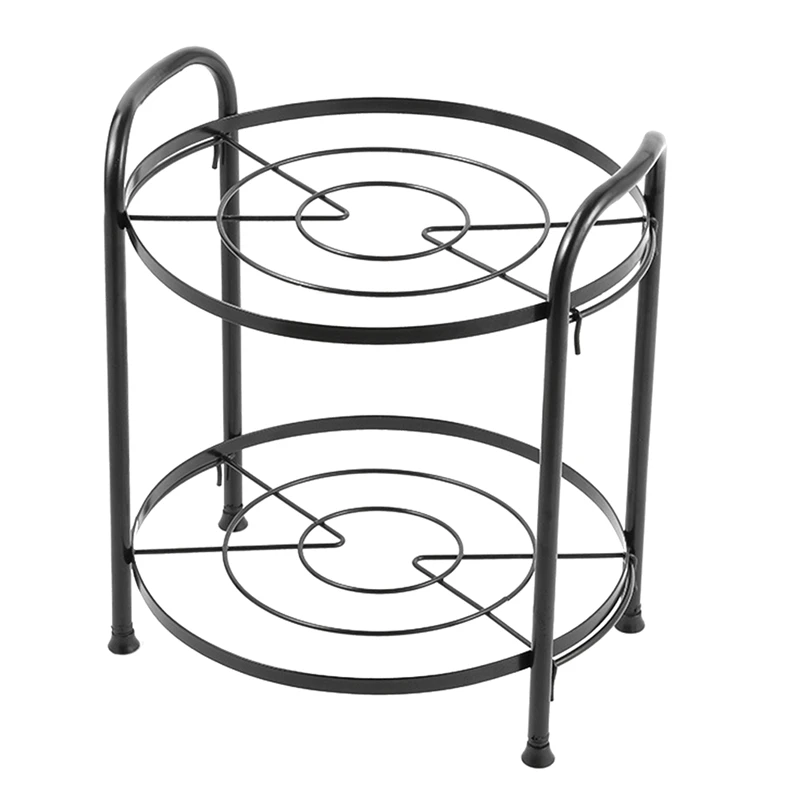 

1 PCS Cookware Holder Stand Cookware Stand Practical Storage Bracket 2-Layer Pot Shelf