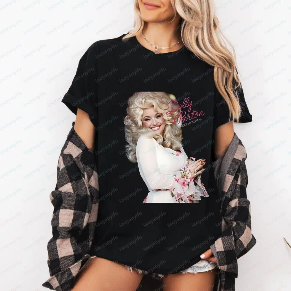 Style Band Dolly Parton - Summer Trend Original Shop Short-Sleeved Men's and Women's Round-neck T-Shirt