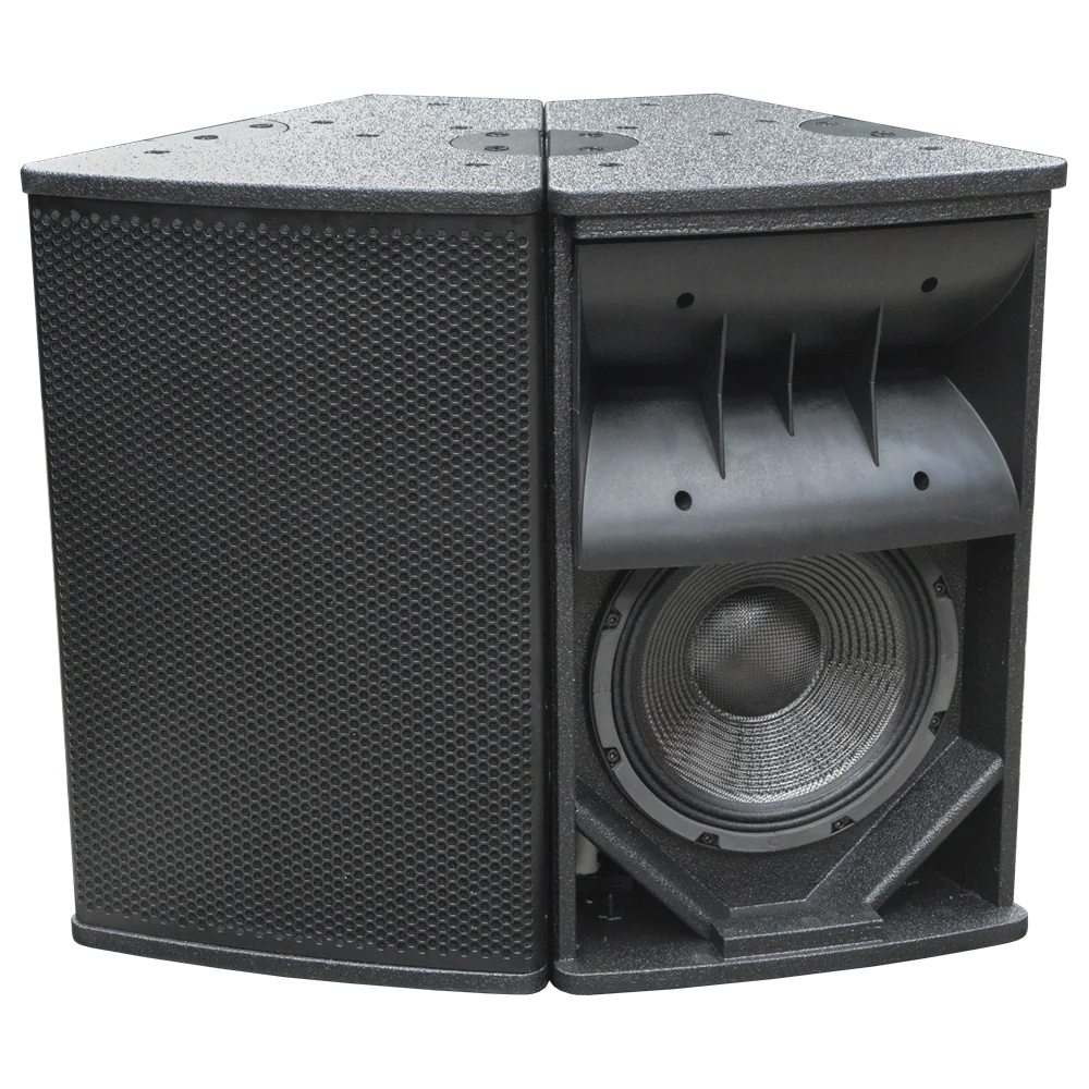 LC10N 10 Inch 125dB High SPL 2-Way Fuall Range Array Speaker 90°X30° Delivers Clear Vocal Reproduction Suspended in 2 or 4 Unit
