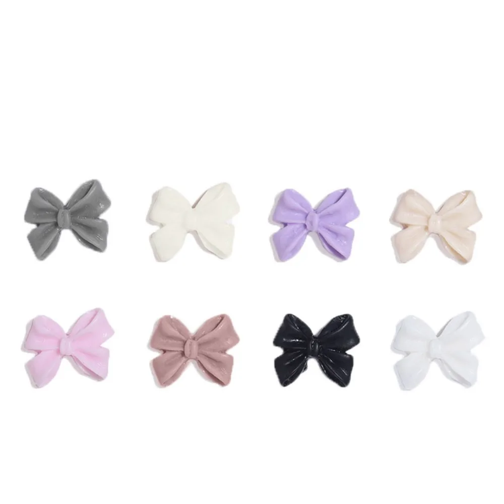 Fashion 10PCS Nail Charm Parts Resin DIY 3D Rhinestone Supplies Bow Accessories Hairclip