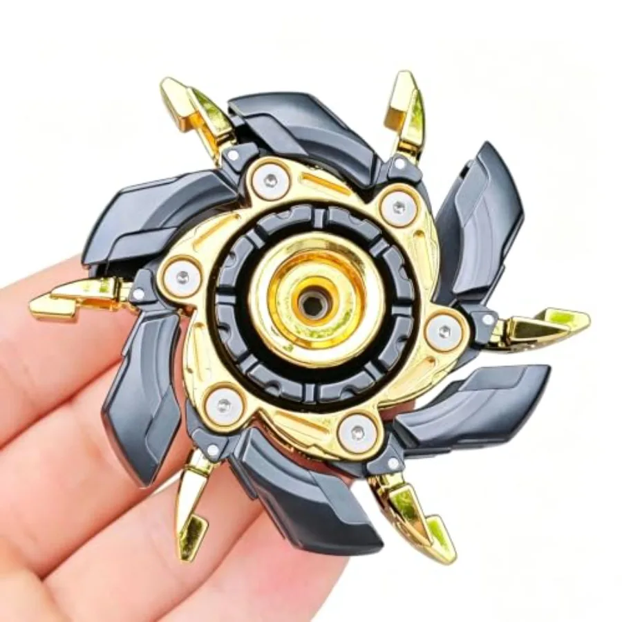 

New product tasting price EDC Fidget Sliders Open Armor Spinning TopFidget Toys Stress Relief for Adults Magnetic Metal Black G