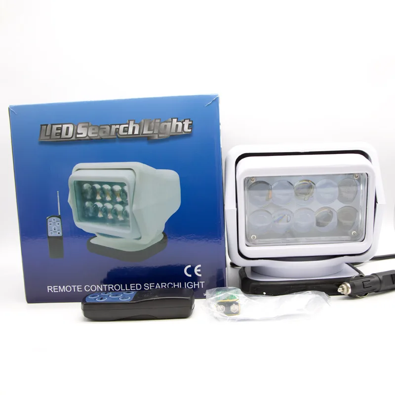 

7-Inch Remote Control LED Searchlight 100W Super Bright Car Emergency Spotlight 12V 24V Vehicle Mounted Lamp