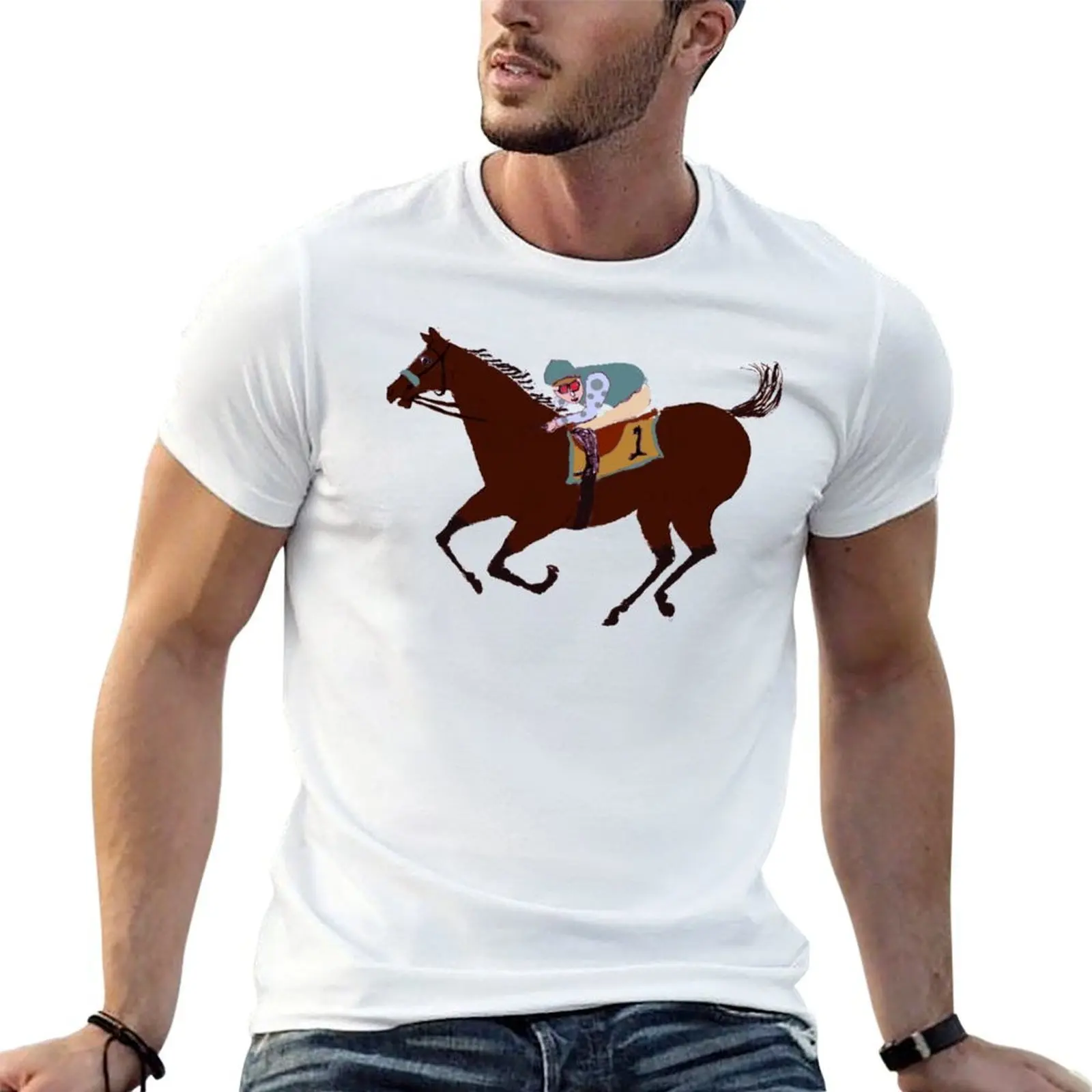 

The Racehorse - Horse Racing Apparel _amp_ Gifts T-Shirt man graphic t shirt t shirts for man graphic funny T-Shirt