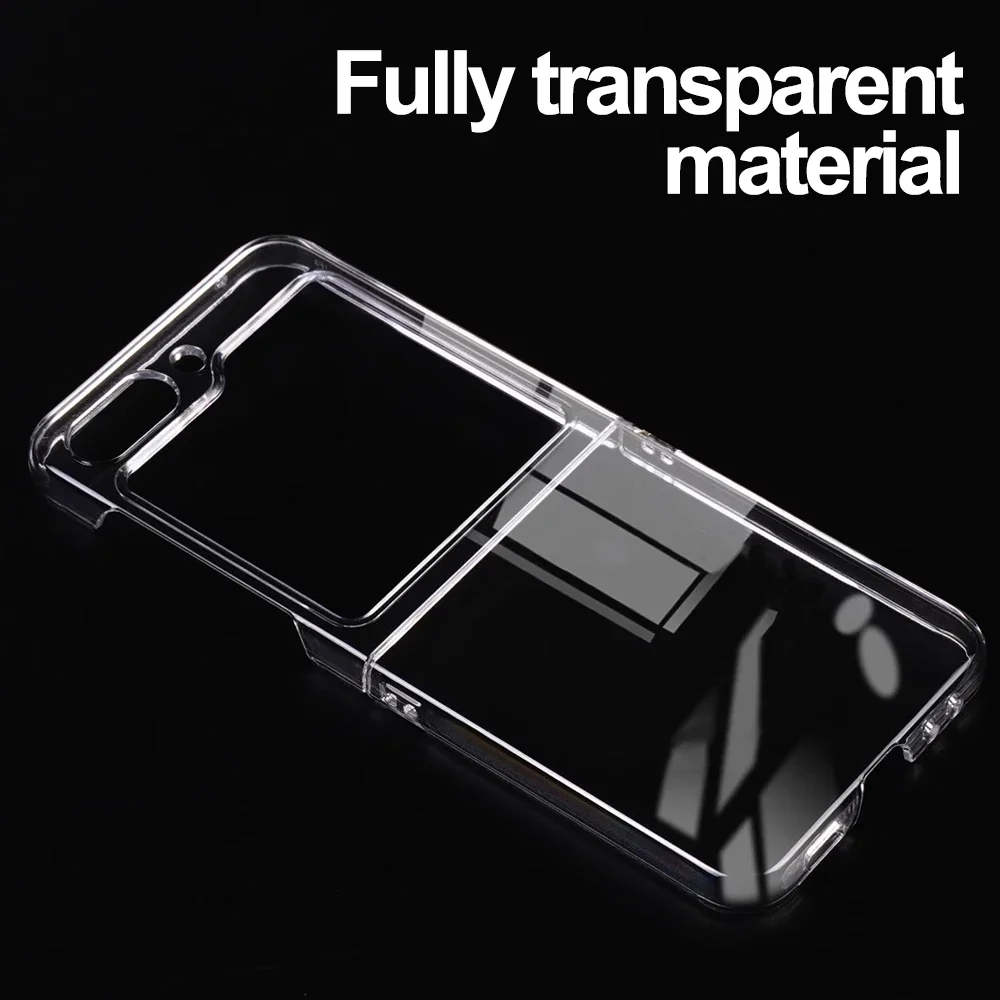 Für Samsung Galaxy Z Flip 6 transparente Handy hülle Anti-Scratch-PC-Schutzhülle für zflip6 stoß feste Schutzhülle