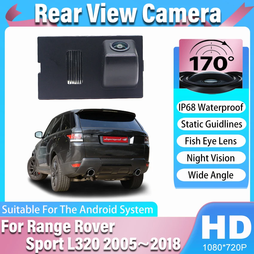 Car Reversing Image Rear View Camera For Range Rover Sport L320 2005~2013 2014 2015 2016 2017 2018 Night Vision HD WaterProof