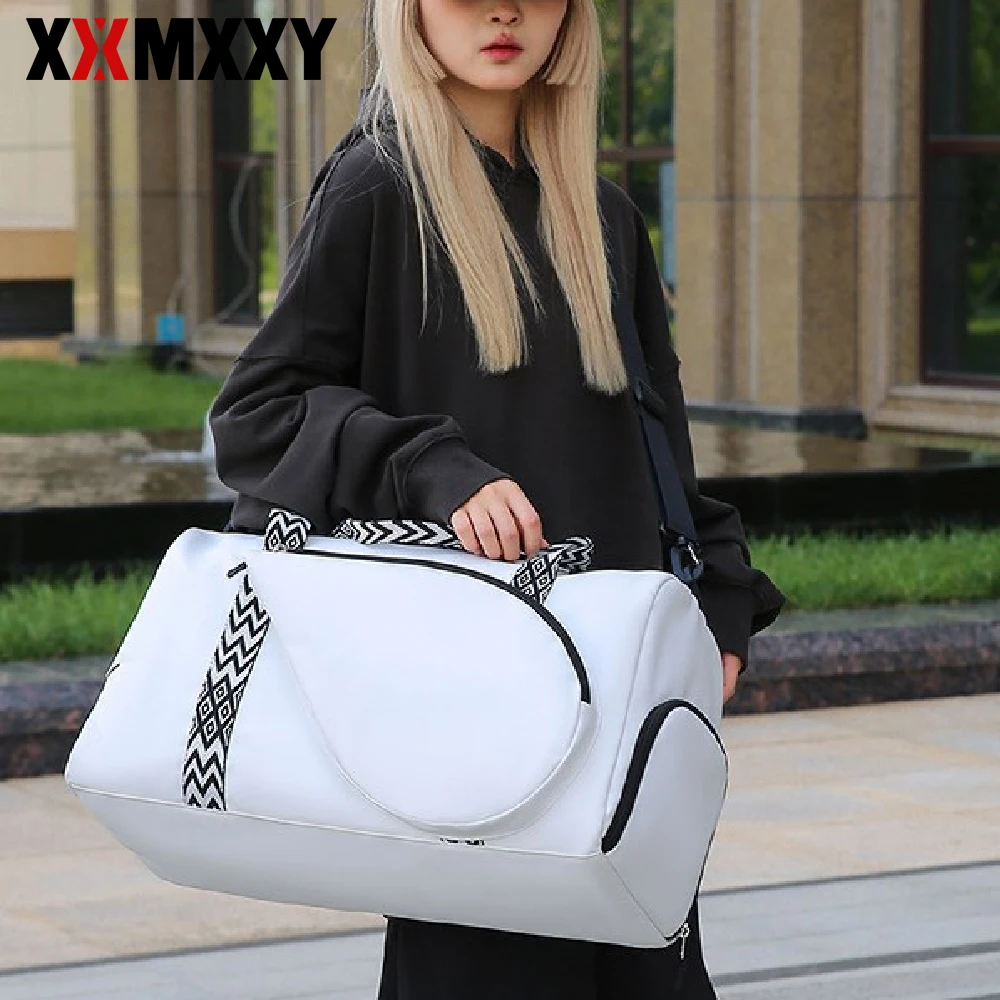 

Спортивная сумка для тенниса для женщин (1 шт.) - вместительная сумка для тенниса с отделением для 2 ракеток, отсеком для обуви и водонепроницаемым карманом, легкая спортивная сумка-даффл