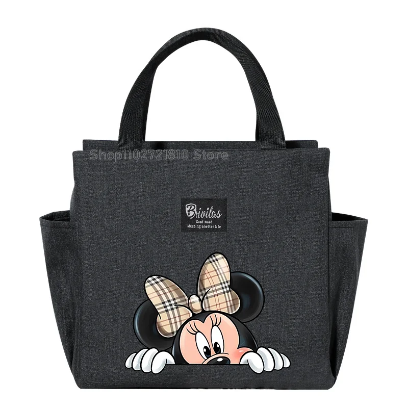 Mickey Mouse Lunch Bag Hot Sale Cute Cartoon Women Men Insulated Ice Bags Outdoor Picnic Handbag Bento Insulated Packet Gifts