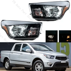 Headlamp Headlight For Ssangyong Actyon Sport 2013 2014 2015 2016 2017 2018 2019 2020 2021-2023 Car Front Bumper Head Light Lamp