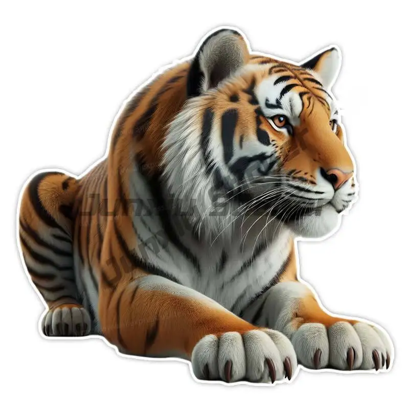 Ferocious Tiger Car Sticker Self-adhesive Decal for Automotive Rear Window and Bumper Waterproof Sticker 6