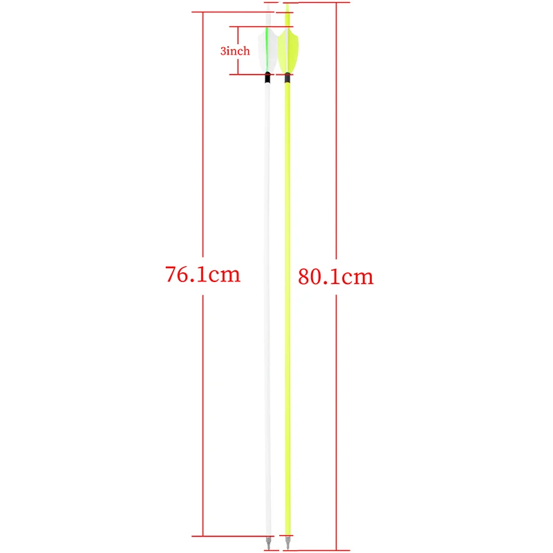 Flechas de carbono mezcladas para tiro con arco y flechas al aire libre, accesorios de caza, 6/12 piezas, 30 pulgadas, columna vertebral, 500 ID, 6,2mm