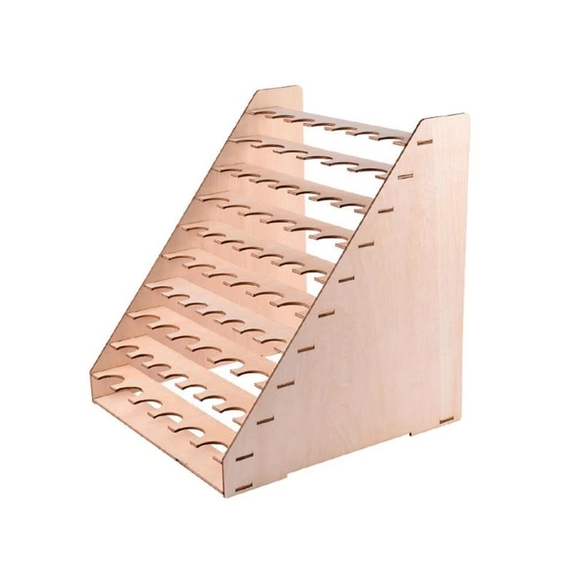 L9NB DIY Paint Bottle Rack Model Stand Multi Holes 8 Types Storage Box Display Brushes Holder for Paints