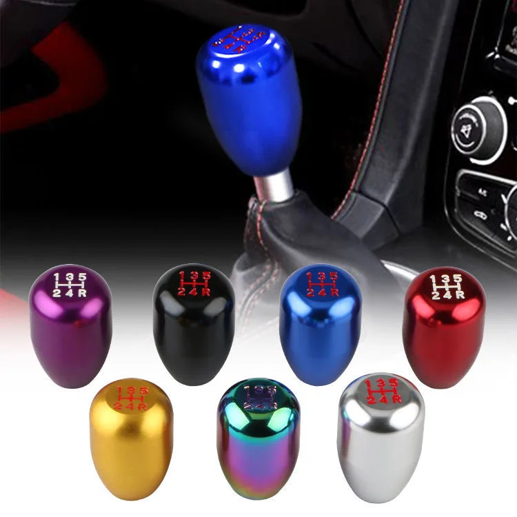 

Universal Car New 5 Speed Aluminum Gear Shift Knob Short Gear Shifter Knob Fit For Honda Toyota Nissan Mitsubishi Ford Chevrolet