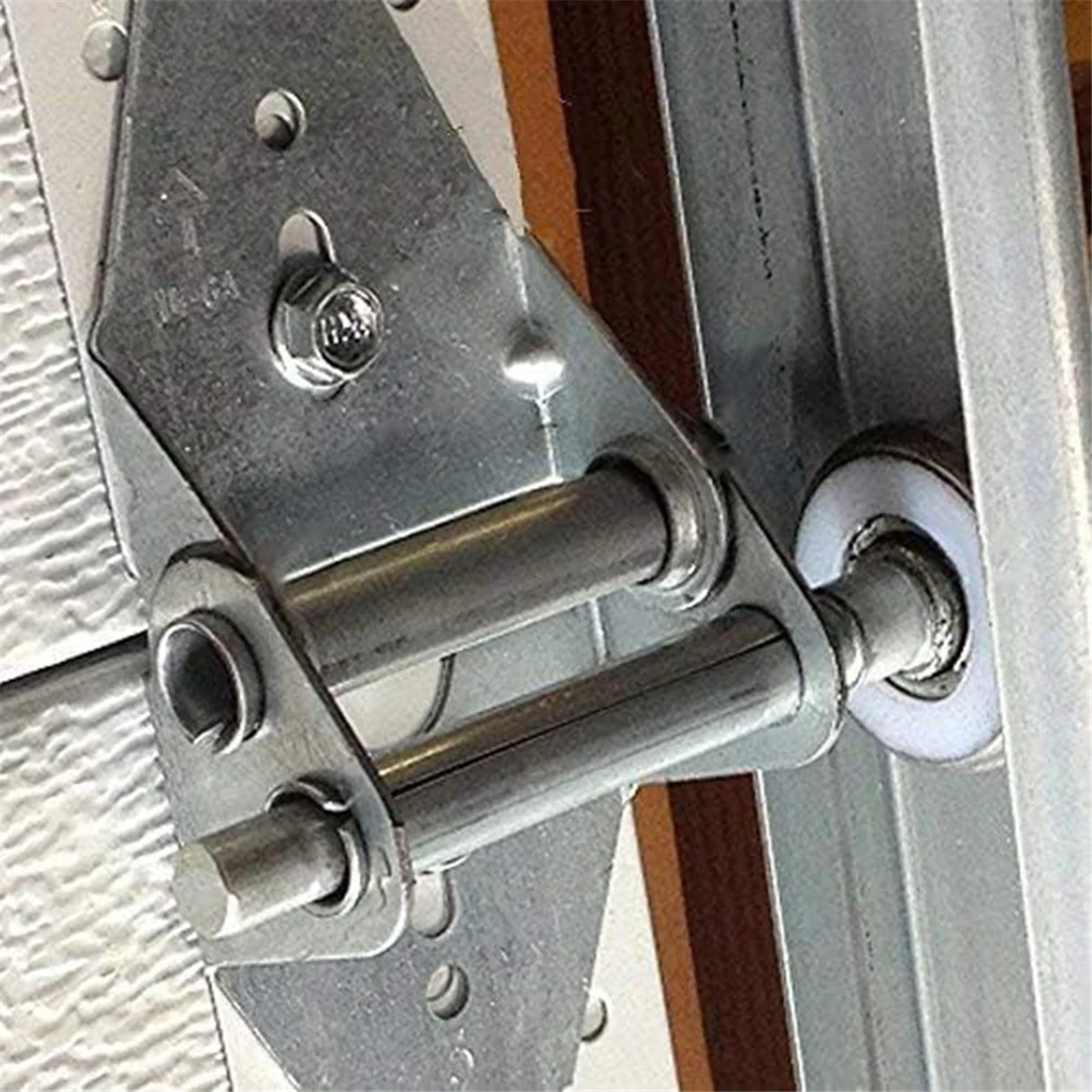 Roda de rolo para porta de garagem AA98, haste de 4 polegadas, pacote com 12, nylon silencioso de 2 polegadas, rolamento selado de 13 esferas de 7/16 polegadas de diâmetro