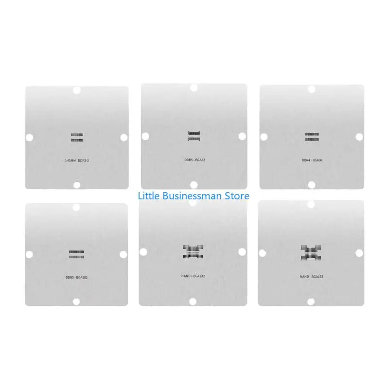 Accurate Precise Cut BGA78 To BGA152 Stencil 6 Size for Chip Reballing Drive U Disk DDR5 Memory Repair M76A