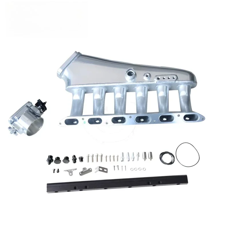 

Серебряные комплекты впускного коллектора с топливной шиной + корпус дроссельной заслонки 90 мм подходят для M50 M52 E36 E46 325i 328i 323i M3 Z3