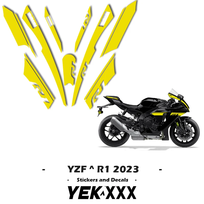 

New Full Car Sticker Decal Custom Line Version New R1 2020 2021 2022 2023 For YAMAHA YZF-R1 YZF-R1M YZF-R1S 2023