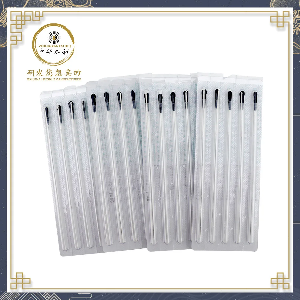 Zhongyan Taihe Acupuncture Needle with Tube Silver-plated 20 Pcs Silver Needle Acupuncture Chinese Medicine Disposable Sterile