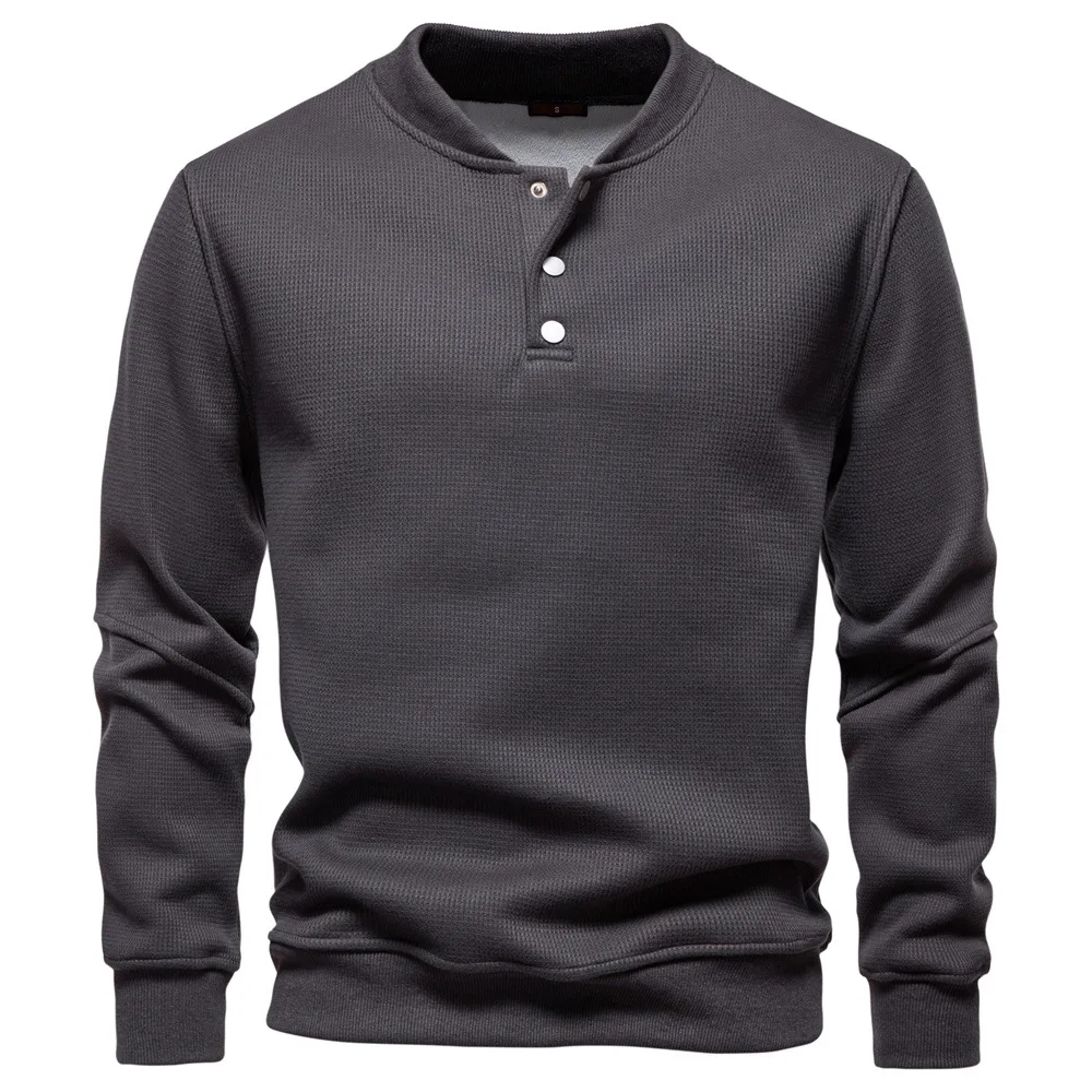 

New Baseball Collar Men's Round Neck Sweatshirt
