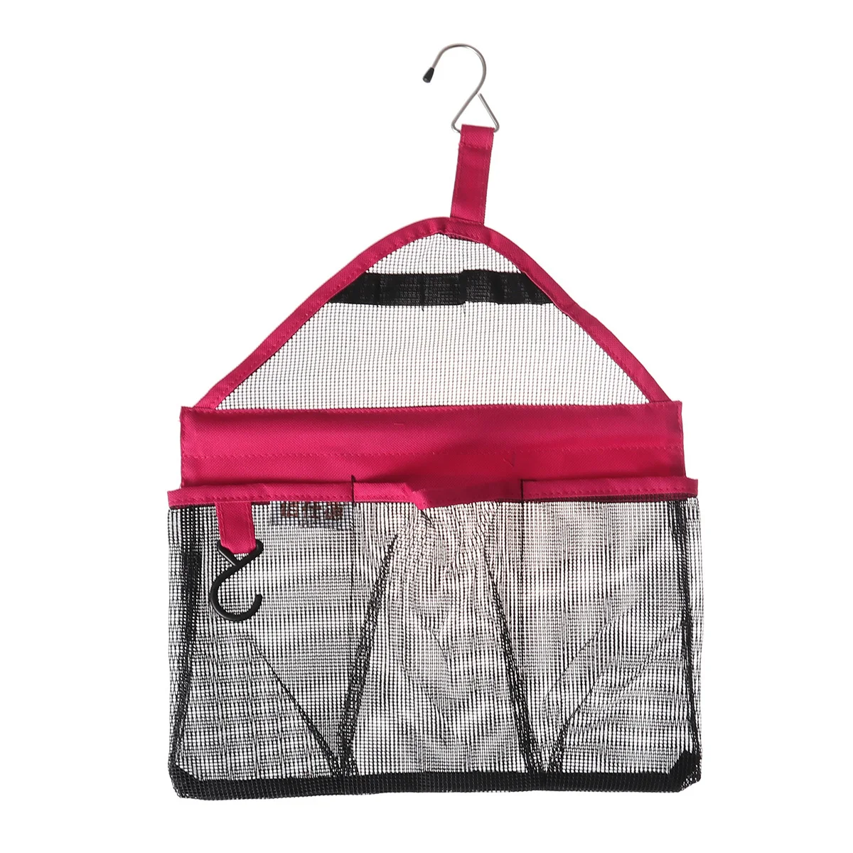 

Bathroom Hanging Mesh Shower Bag 3 Compartments Waterproof Travel Toiletry Organizer Shampoo Brushes Storage Tote