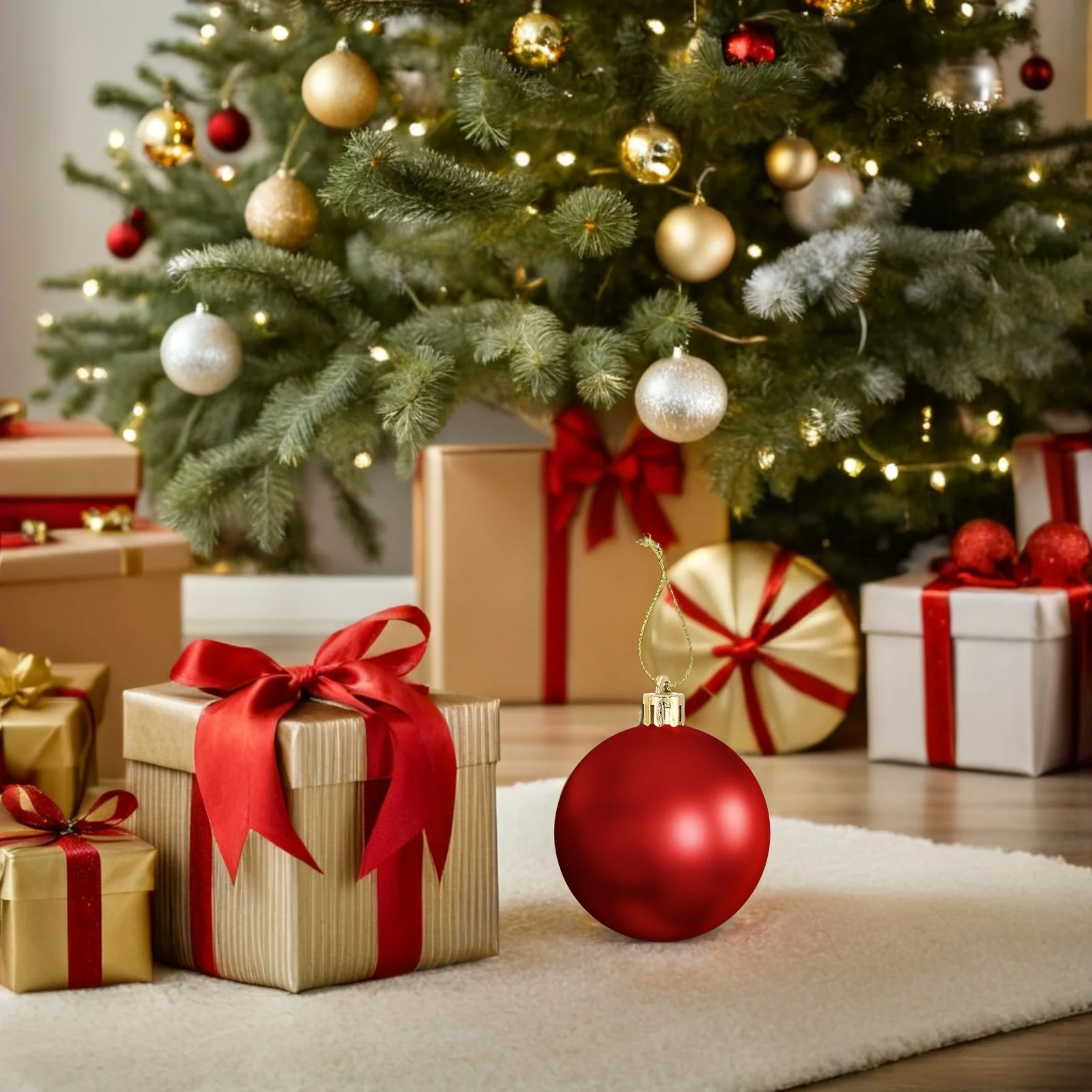 

1000pcs Christmas Ball Caps 1.2Cm Gold Finish Replacement Ornament Tops For Glass Baubles Plastic Hanger Sets Holiday Decor Diy