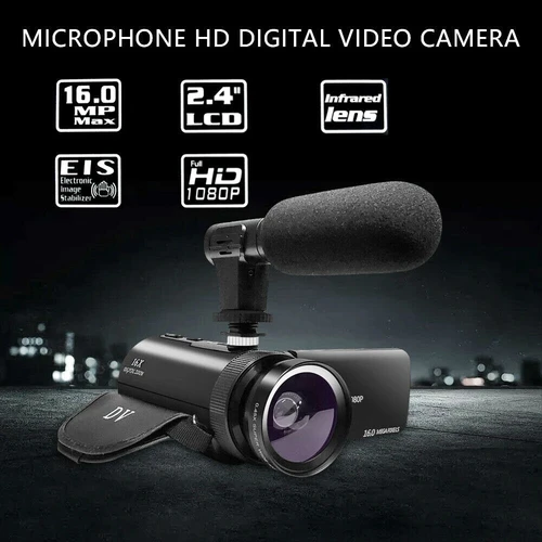 Imagen 2 del producto Grabador de vídeo DV, videocámara, grabación de Audio de alta calidad con micrófono, cámara de vídeo con zoom Digital, máquina para grabar Vlog
